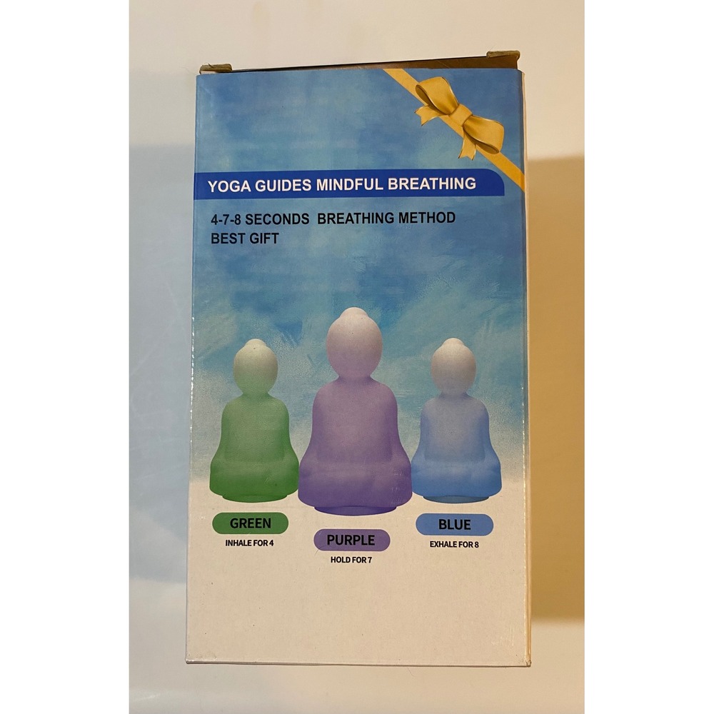 Yoga Breath Light‎ Mindful Breathing Guide 4-7-8 Method Silicone Meditation Tool